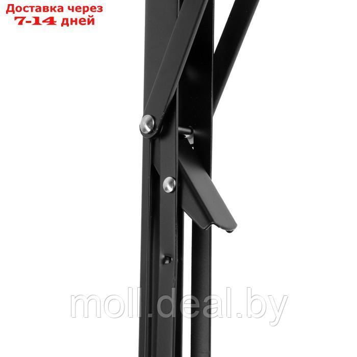 Кронштейн складной для столов и полок ТУНДРА, K001, 2 шт, длина 450 мм, сталь цвет черный - фото 5 - id-p227097027