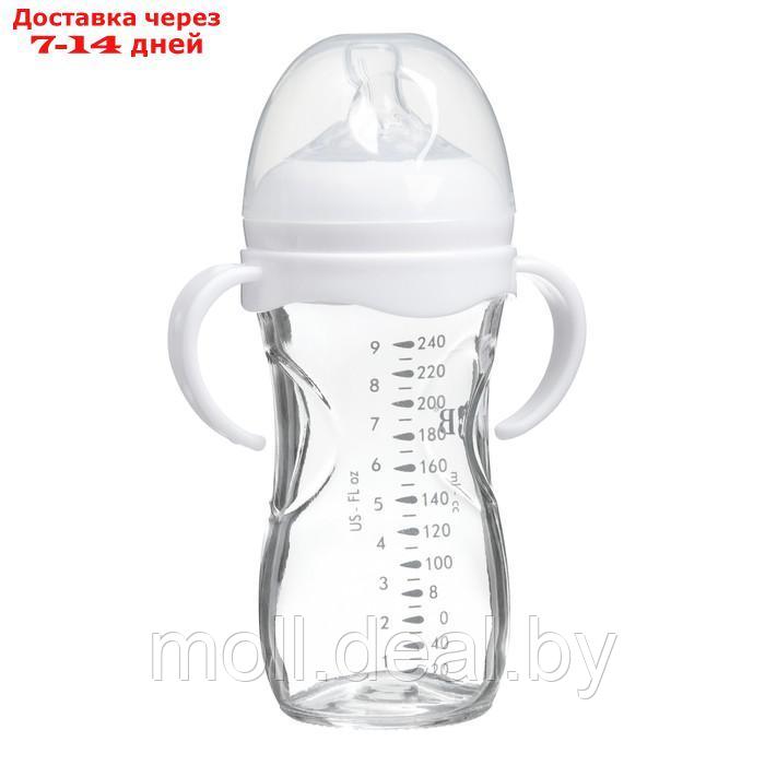 Бутылочка для кормления Ø50 ШГ 240 мл., стекло, цвет белый - фото 2 - id-p227085427