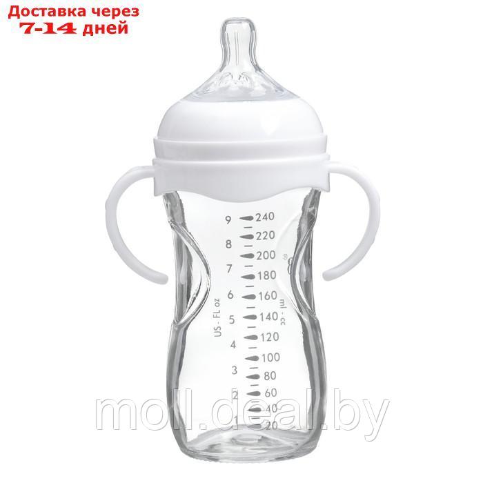 Бутылочка для кормления Ø50 ШГ 240 мл., стекло, цвет белый - фото 3 - id-p227085427