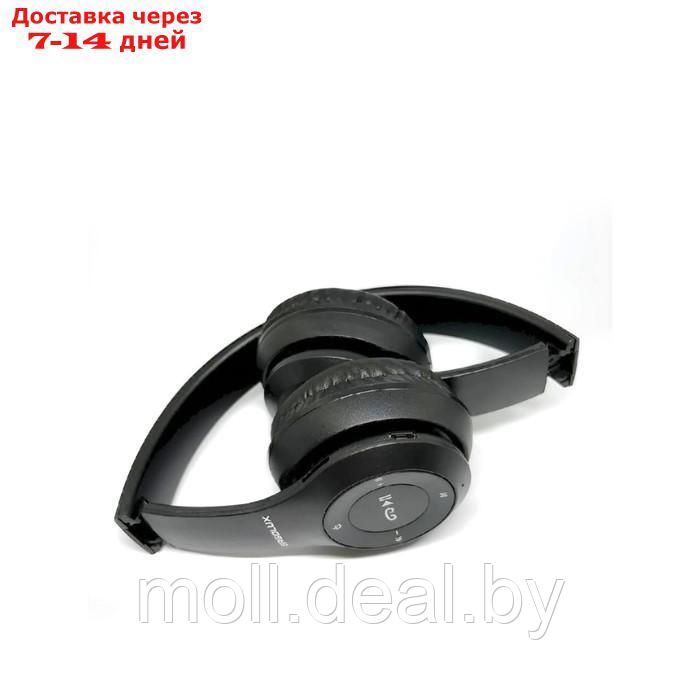 Наушники ERGOLUX ELX-BTHP01-C01, беспроводные, накладные, микрофон, 250мАч, FM, черные - фото 3 - id-p227086379
