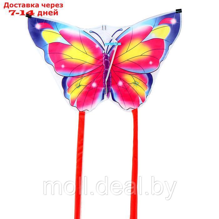 Воздушный змей "Бабочка", цвет розовый - фото 1 - id-p227085436