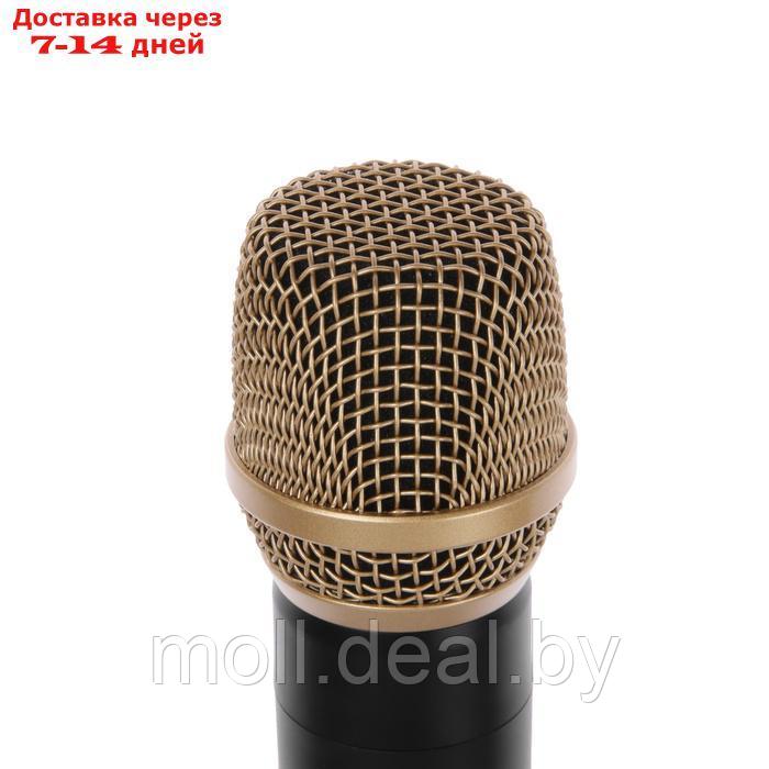 Портативная караоке система M4202+, 25 Вт, 3600 мАч. 2 микрофона, чёрная - фото 7 - id-p227086387