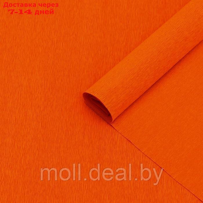 Бумага гофрированная 374 оранжевая,90 гр,50 см х 1,5 м - фото 1 - id-p227106070