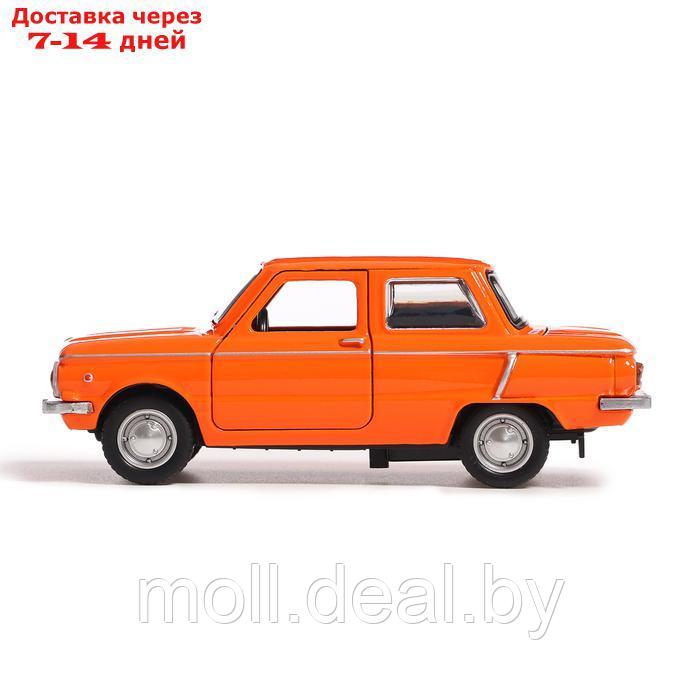 Машина металлическая "Запорожец", инерция, открываются двери, багажник, 12 см, оранжевый - фото 3 - id-p227084404
