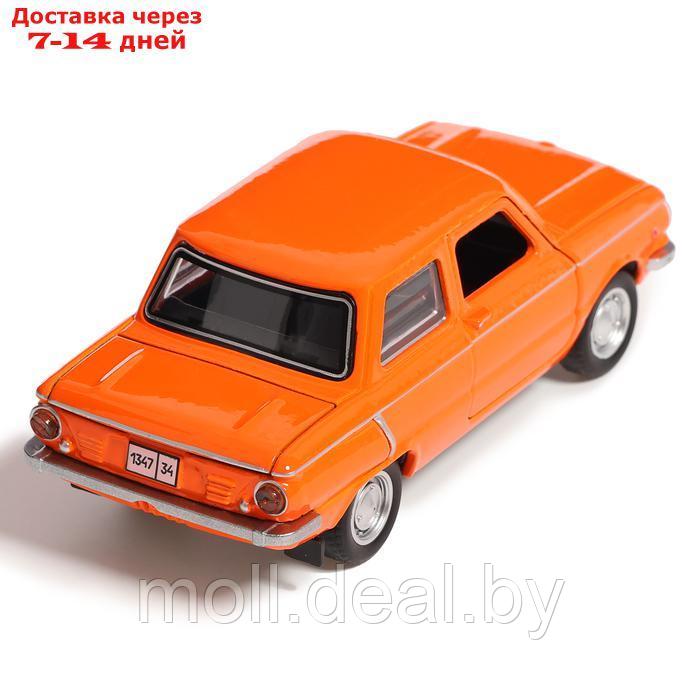 Машина металлическая "Запорожец", инерция, открываются двери, багажник, 12 см, оранжевый - фото 4 - id-p227084404