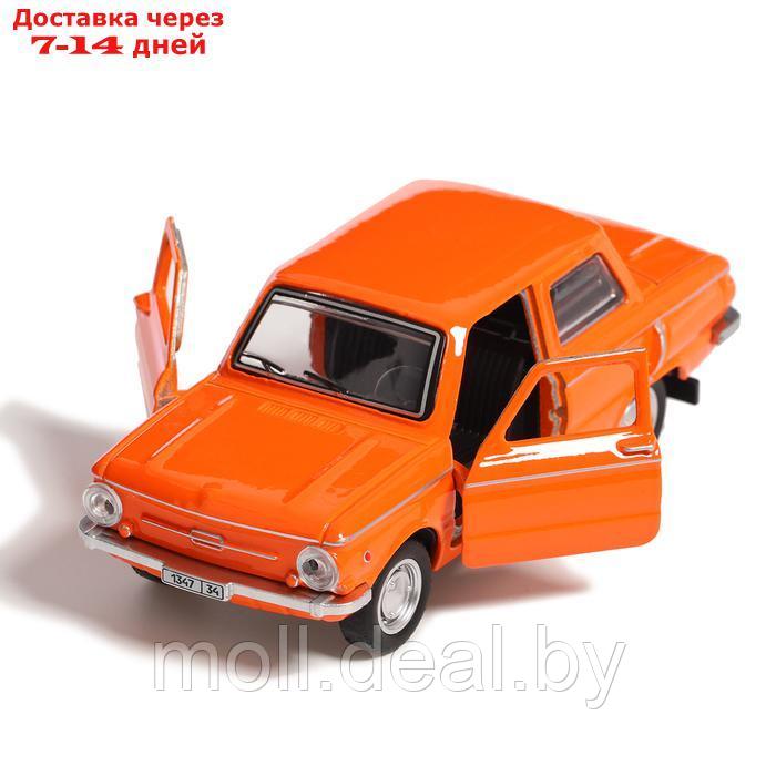 Машина металлическая "Запорожец", инерция, открываются двери, багажник, 12 см, оранжевый - фото 5 - id-p227084404