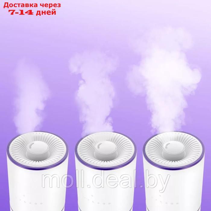 Увлажнитель воздуха Kitfort КТ-2879, ультразвуковой, 25 Вт, 6.7 л, 30 м2, бело-фиолетовый - фото 5 - id-p227086398