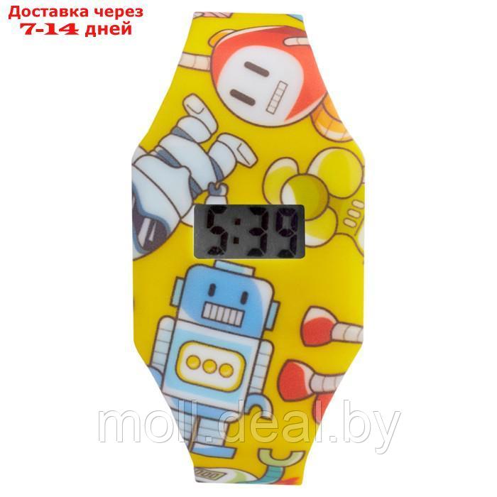 Часы наручные электронные, детские, "Роботы", ремешок l-22.5 см - фото 1 - id-p227094667