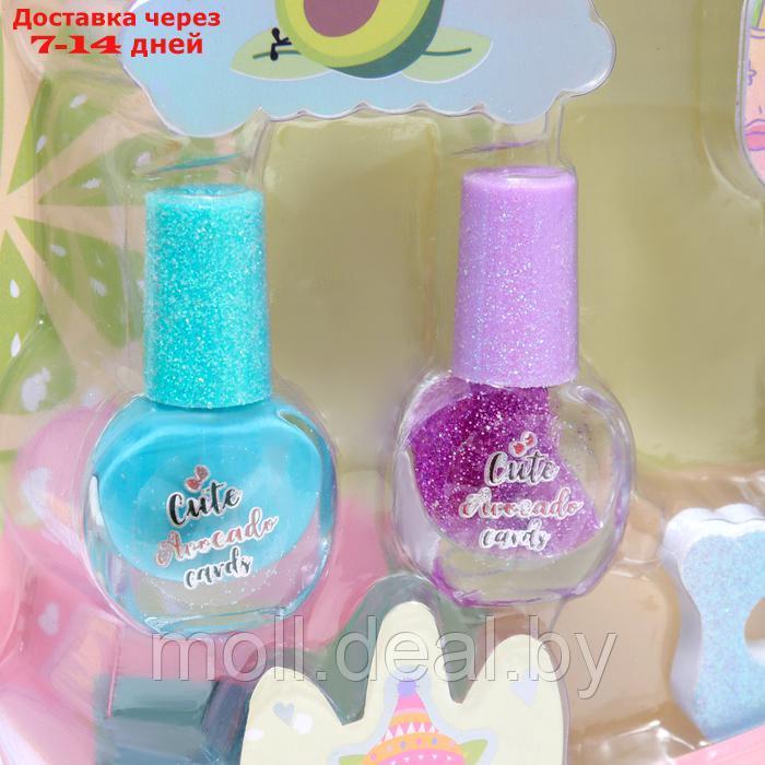 Набор косметики для девочки "Авокадо", с накладными ногтями - фото 3 - id-p227090343