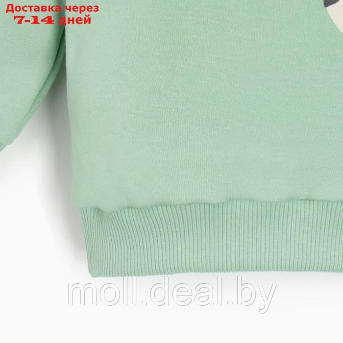 Костюм детский (свитшот, брюки) MINAKU, цвет зелёный/экрю, рост 74-80 см - фото 8 - id-p227112243