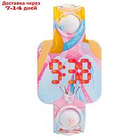 Часы наручные электронные, детские, "Принцесса", ремешок pop-it, l-25.4 см