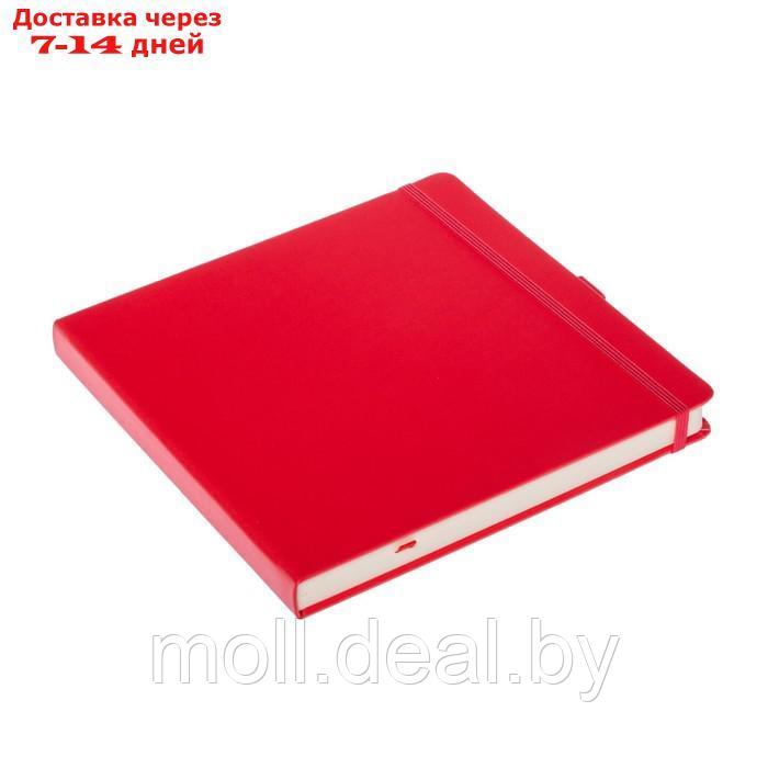 Скетчбук Sketchmarker, 200 х 200 мм, 80 листов, твёрдая обложка из бумвинила, красный, блок 140 г/м2 - фото 5 - id-p227087425