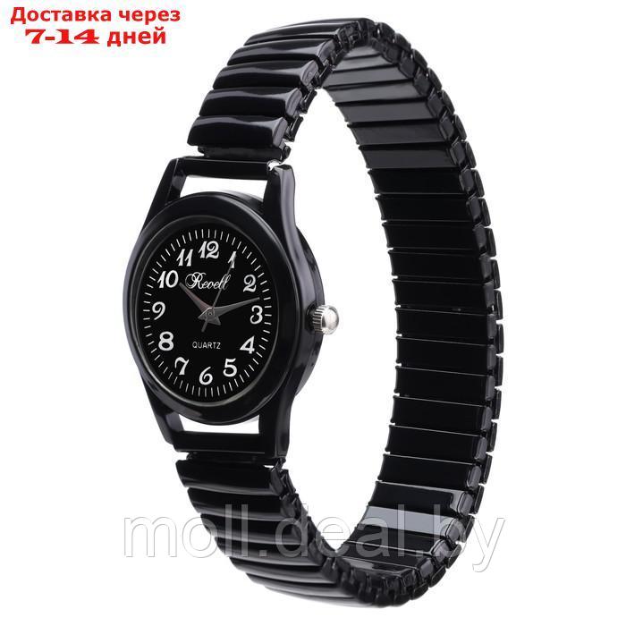 Часы наручные женские, d-2.8 см, ремешок металл, черные - фото 2 - id-p227092432