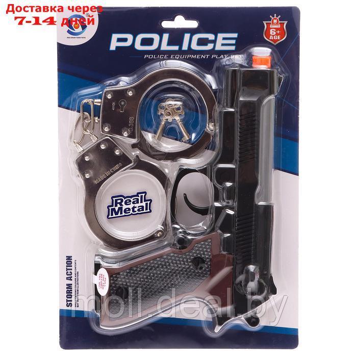Набор полицейского "Следователь", с металлическими наручниками, световые эффекты - фото 8 - id-p227084421