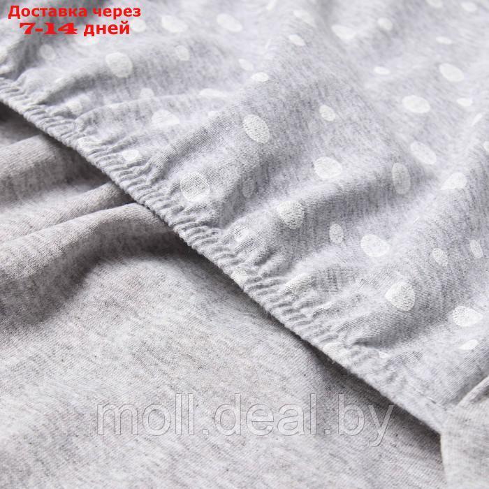 Туника (ночная сорочка) женская для беременных, цвет серый/горох, размер 50 - фото 7 - id-p227097127