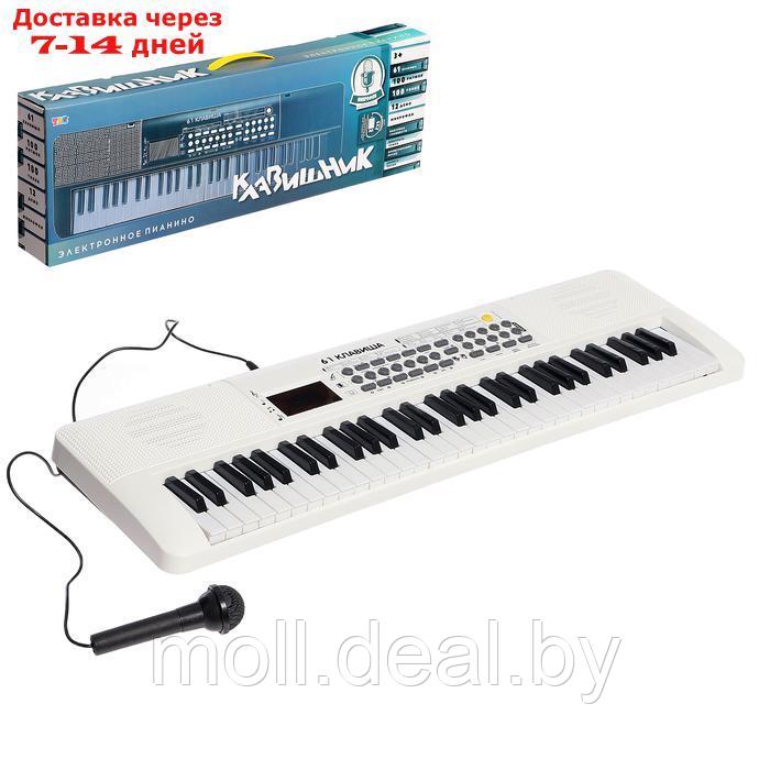 Синтезатор детский "Клавишник", звуковые эффекты, 61 клавиша - фото 1 - id-p227084425