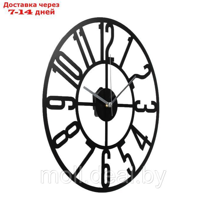Часы настенные из металла "Лофт-2", плавный ход, 60 х 60 см - фото 2 - id-p227110237