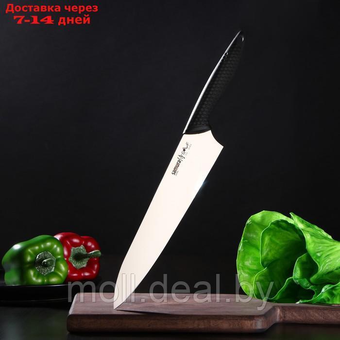 Нож кухонный SAMURA GOLF шеф, лезвие 22,1 см, сталь AUS-8 - фото 1 - id-p227114596