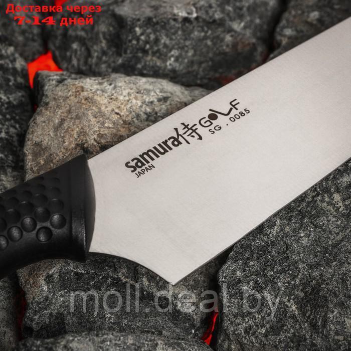 Нож кухонный SAMURA GOLF шеф, лезвие 22,1 см, сталь AUS-8 - фото 4 - id-p227114596