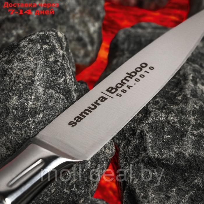Нож для овощей Samura Bamboo, лезвие 8,8 см, сталь AUS-8 - фото 3 - id-p227114598