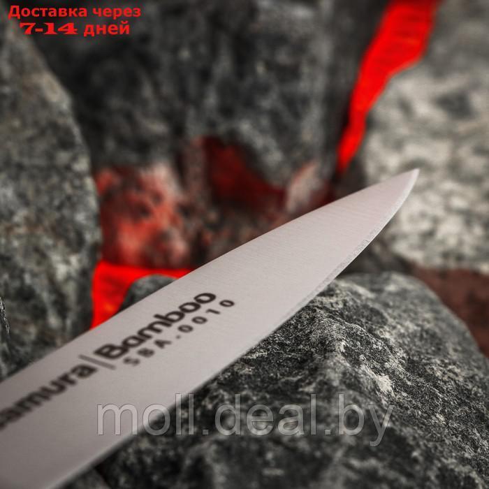 Нож для овощей Samura Bamboo, лезвие 8,8 см, сталь AUS-8 - фото 4 - id-p227114598