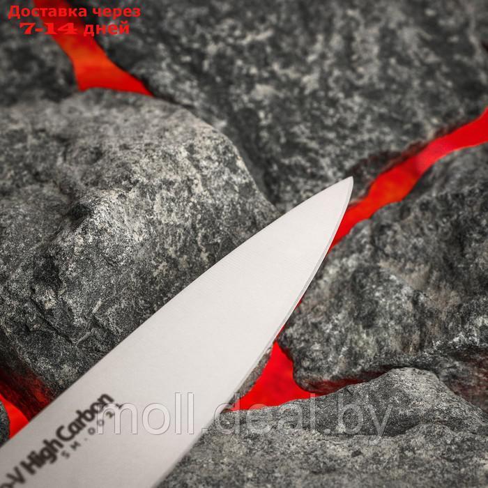 Нож кухонный SAMURA Mo-V универсальный, лезвие:12 см, высокоуглеродистая сталь AUS-8 - фото 4 - id-p227114599