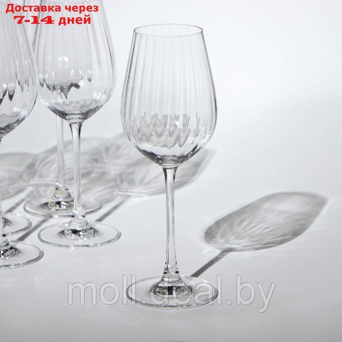 Набор бокалов для вина Columba Optic, стеклянный, 400 мл, 6 шт - фото 2 - id-p227106208