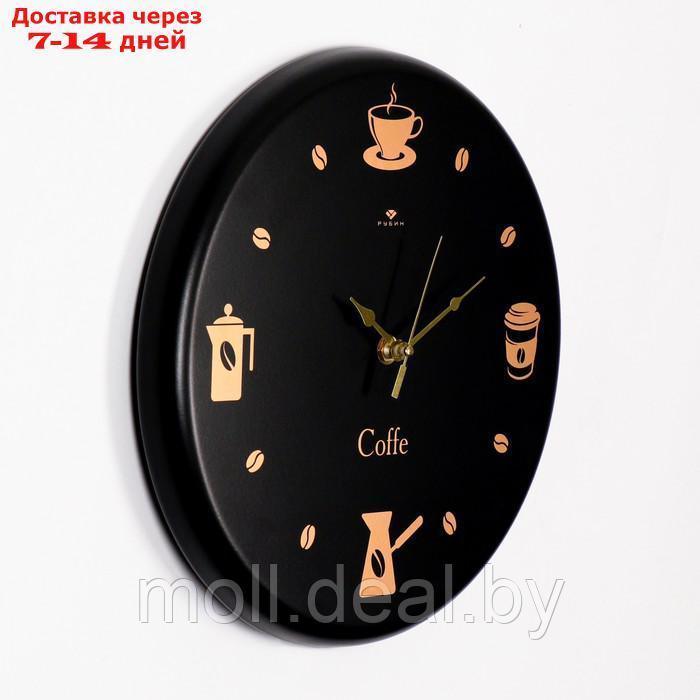 Часы настенные, серия: Интерьер, "Время для кофе", плавный ход, d-27 см - фото 2 - id-p227112338