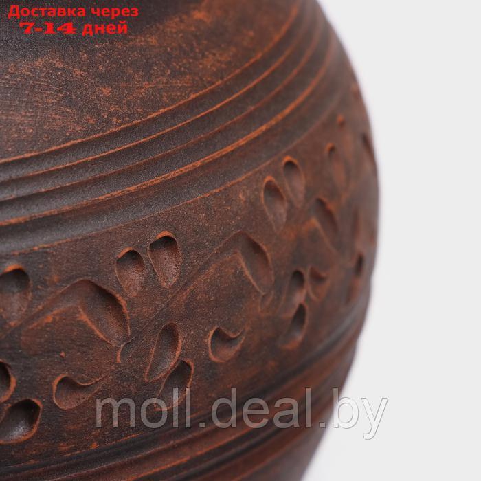 Чайник для заварки "Домашний", декор, красная глина, 0.8 л, - фото 4 - id-p227112422