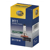 Лампа автомобильная Hella Double Power, H11, 24 В, 70 Вт, 8GH 008 358-251