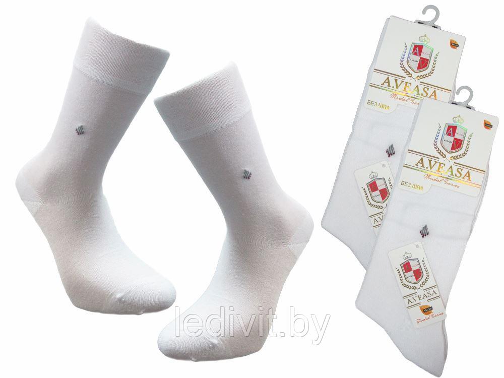 Белые мужские бесшовные носки модал - фото 1 - id-p209272898