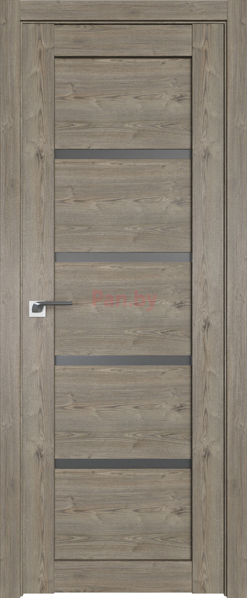 Межкомнатная дверь царговая экошпон ProfilDoors серия XN Модерн 2.09XN, Каштан темный Мателюкс графит - фото 1 - id-p169916923