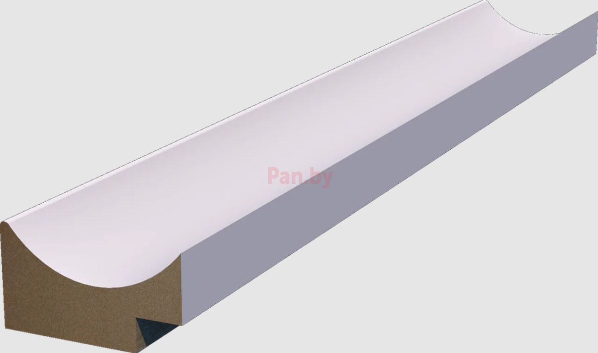 Профиль для панелей МДФ WellMaker ПНл-39 Альпийский, левый, 2800*29*16 мм - фото 1 - id-p215119155