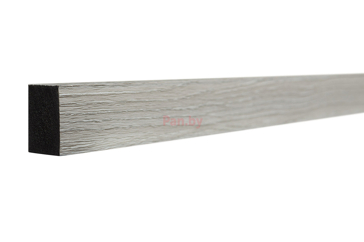 Декоративная интерьерная рейка из дюрополимера Decor-Dizayn 611-80SH, Серый 3000х30х20 - фото 1 - id-p186284635