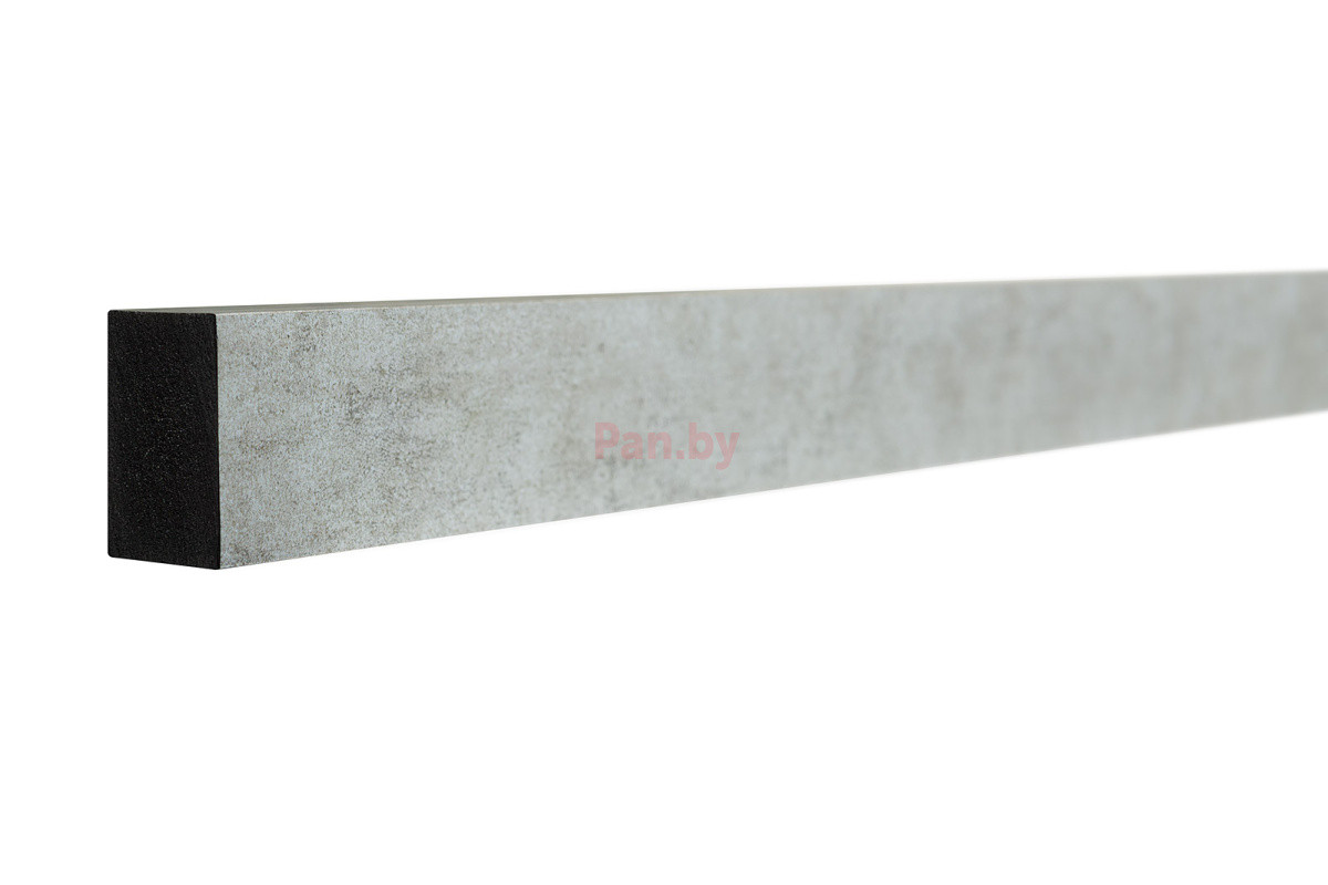 Декоративная интерьерная рейка из дюрополимера Decor-Dizayn 611-25SH, Серый бархат 3000х30х20 - фото 1 - id-p186284637