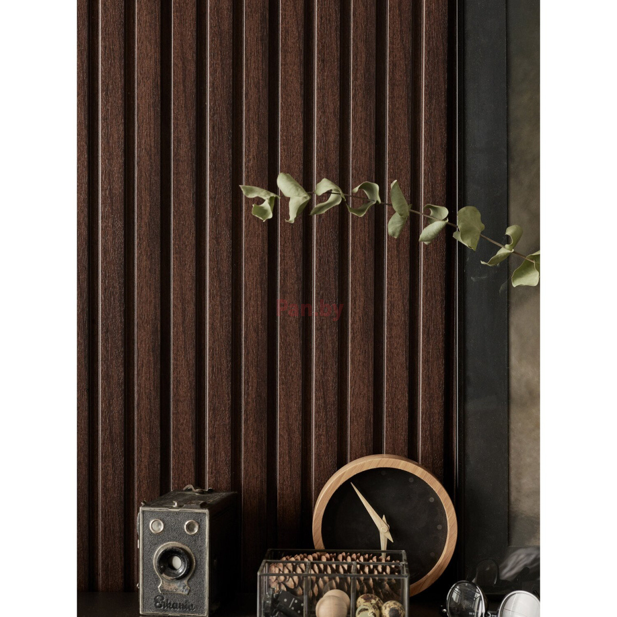 Декоративная реечная панель из полистирола Vox Linerio L-Line Chocolate 2650*122*12 мм Распродажа - фото 2 - id-p209256560