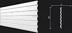 Декоративная реечная панель из дюрополимера Decor-Dizayn Белая Лепнина DD916 2000*240*13 мм