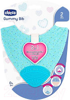 Нагрудник детский Chicco Gummy 2 в 1 с прорезывателем / 340624037