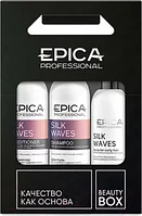 Набор косметики для волос Epica Professional Silk Waves Шампунь 300мл+Кондиц 300мл+Спрей 300мл