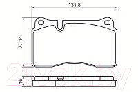 Тормозные колодки Bosch 0986494207