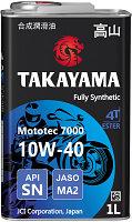 Моторное масло Takayama Mototec 7000 4T 10W40 / 605575