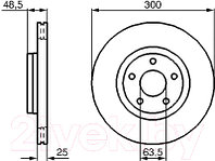 Тормозной диск Bosch 0986479171