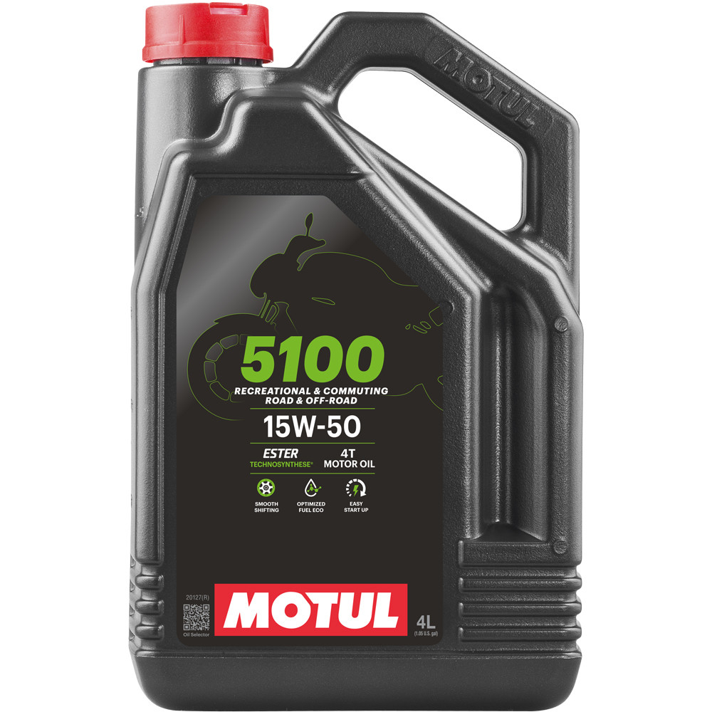 Масло моторное полусинтетика Motul 5100 15W50 4T, 4 литр - фото 1 - id-p200612596