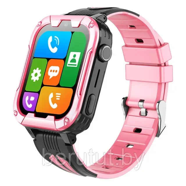 Смарт часы умные детские с GPS с камерой и SIM картой 4G Smart Baby Watch Розовые - фото 1 - id-p227221692