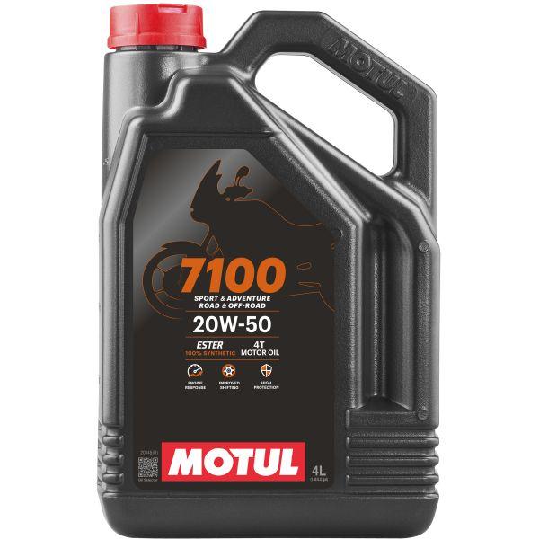 Масло моторное синтетика Motul 7100 20W50 4T, 4 литра - фото 1 - id-p94979187