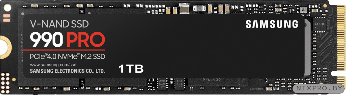 SSD 1 Tb M.2 2280 M Samsung 990 PRO Series MZ-V9P1T0BW (RTL) - фото 1 - id-p227222789