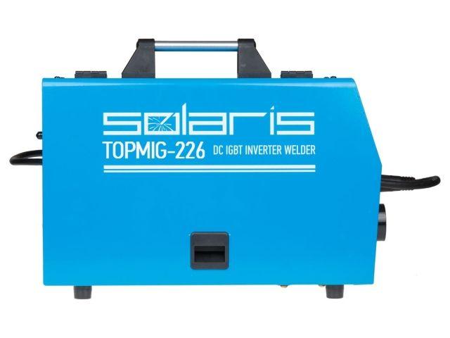 Полуавтомат сварочный Solaris TOPMIG-226 с горелкой 3 м (220В; MIG/FLUX; евроразъем; горелка 3 м; смена - фото 2 - id-p220639454