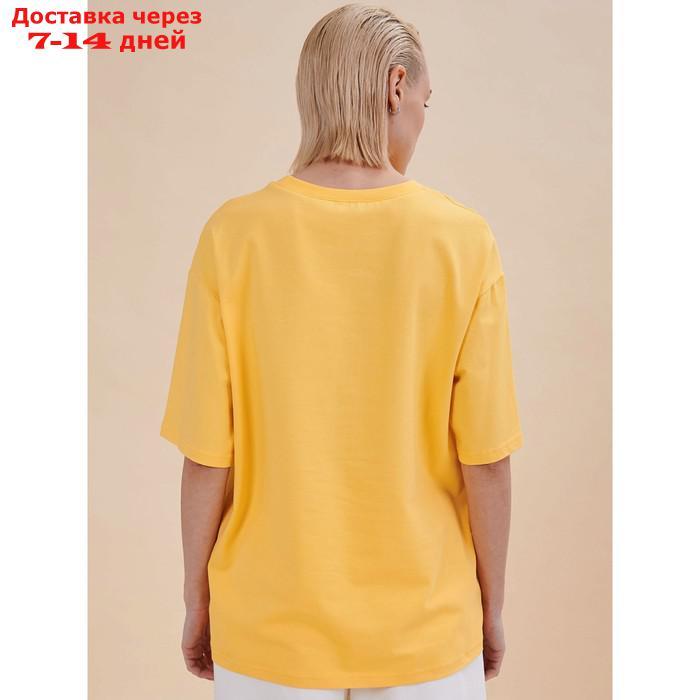 Футболка женская, размер XS, цвет жёлтый - фото 3 - id-p226875641