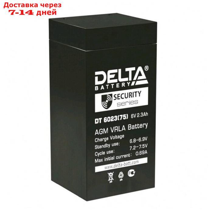 Аккумуляторная батарея Delta 2,3 Ач 6 Вольт DT 6023 (75) - фото 1 - id-p226872799