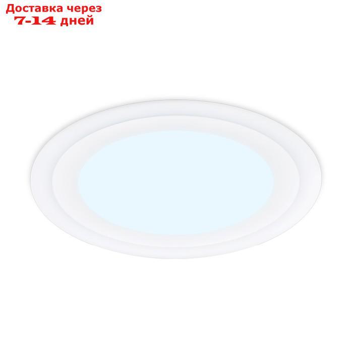 Светильник встраиваемый cветодиодный Ambrella Downlight DCR376 с подсветкой, 12Вт, Led, цвет белый - фото 2 - id-p226870928